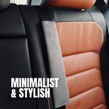 Load image into Gallery viewer, 2PCS Suede Car Seat Belt Shoulder Pads – Black or Grey, Easy Velcro Strap Car Interior Accessory