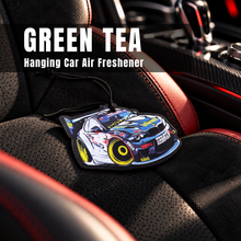 Load image into Gallery viewer, C-002 Playful Art Hanging Car Air Freshener – Green Tea