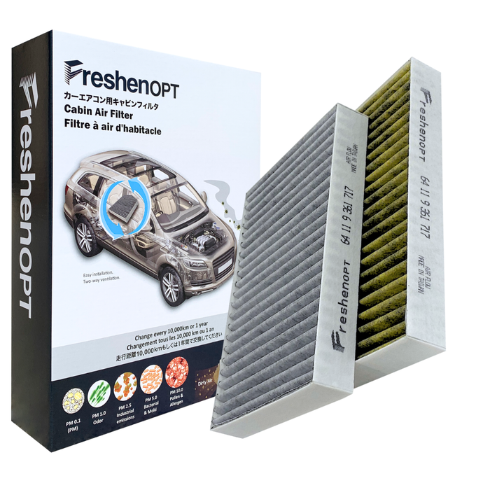 F-3209C FreshenOPT BMW Premium Cabin Air Filter for [64119361717] (SETS)