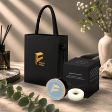 Load image into Gallery viewer, Grayish Blue &amp; Gold | Magnetic Car Vent Clip Fragrance Diffuser