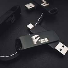 Load image into Gallery viewer, Dual Connector Metal USB Drive (16GB) — Carry Your Data. Anywhere — F Shop