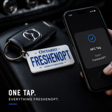 Load image into Gallery viewer, FreshenOPT × PopPlates NFC Key Tag Limited Edition — F Shop