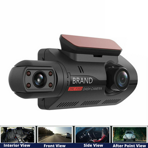 Dual Lens Vehicle Dashboard Camera with IPS Display Screen